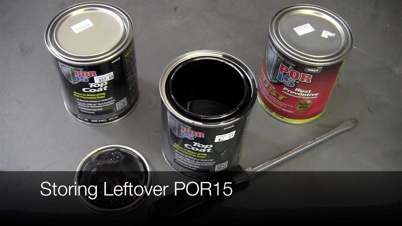 POR15 How to save Money and any leftovers in the original can. Yes it can  be done. 
