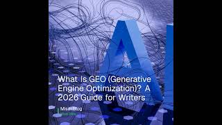 What Is GEO (Generative Engine Optimization) A 2026 Guide for Writers