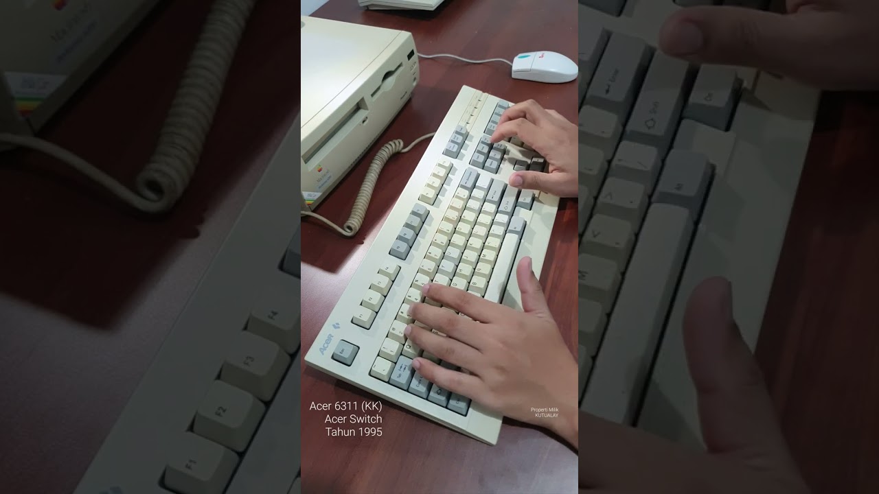 Vintage Mechanical Keyboard Acer 6311 1995 Acer Switch Sound Test