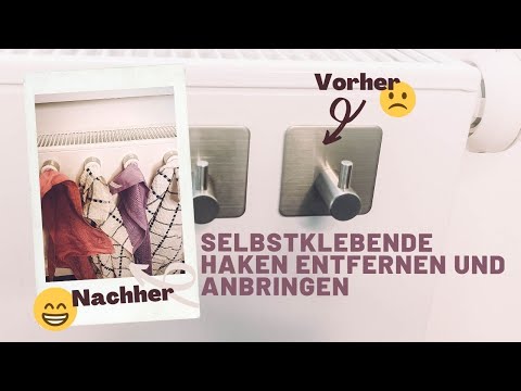 Für eine schönere Küche & Bad. Selbstklebende Haken austauschen, entfernen & anbringen