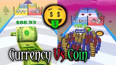 Currency Vs Coin Race Game🤑| Best Funny Gameplay Walkthrough (Android & iOS) |#Shorts