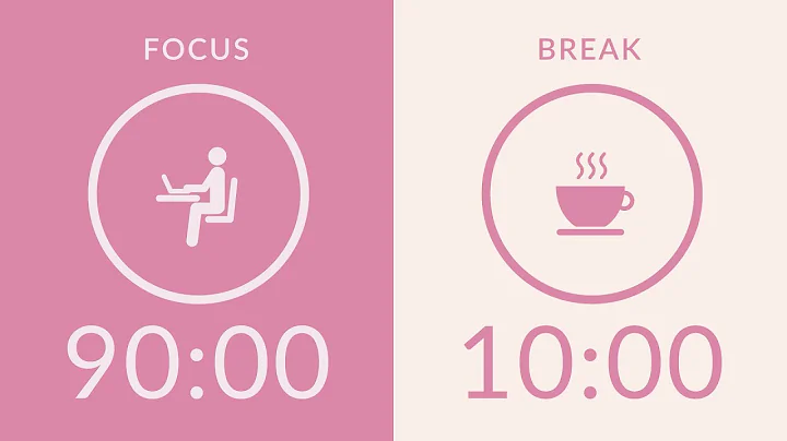 90/10 Pomodoro Timer with Pink Noise 🎧 5-Hour Study with Me for Deep Focus & ADHD ✨