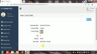E-commerce Admin Web |  Cart Data screenshot 5