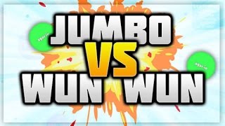 JUMBO VS WUN WUN SOLO DESTROYING TEAMS IN AGARIO