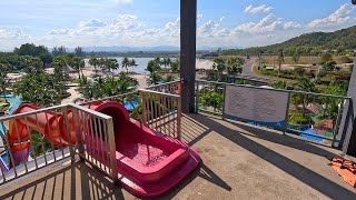 🦄 Purple Speed Water Slide 💦 At Black Mountain Waterpark 🇹🇭