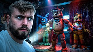SPENDING THE NIGHT AT FNAF IN REAL LIFE!