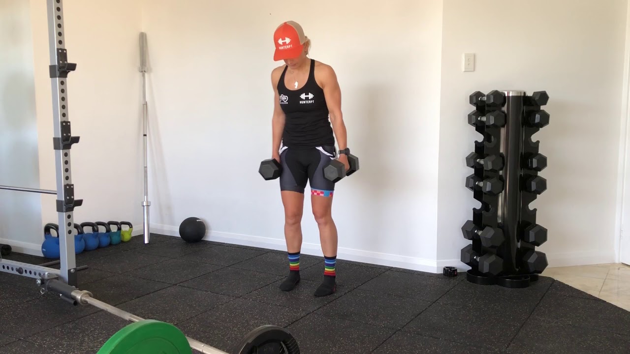 DB kickstand Squat YouTube