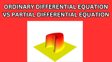 ODE vs PDE with examples