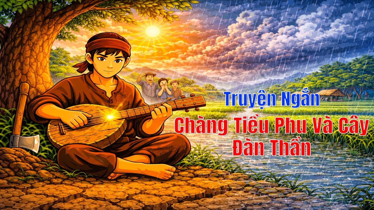 Chàng Tiều Phu Gảy Đàn Dưới Gốc Cây – Cả Cánh Đồng Khô Nứt Bỗng ĐỔ MƯA