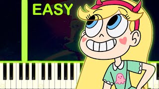 STAR VS. THE FORCES OF EVIL THEME - EASY Piano Tutorial