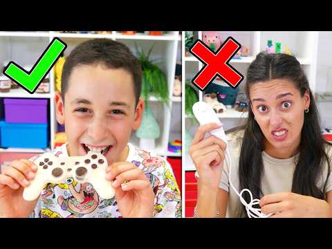 CHOCOLATE FOOD VS FAKE FOOD!!!