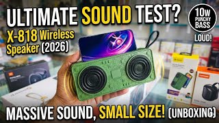 The Best Budget Speaker X-818 3D Sound Speaker Unboxing &amp; Test
