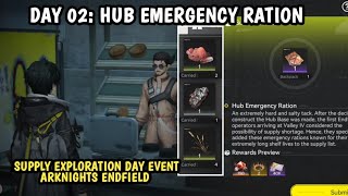 Day 02 EMERGENCY MEAL - Guide Supply Exploration Day Event Arknights Endfield 1.1