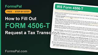 How to Fill Out IRS Form 4506-T: Request a Tax Transcript (Step by Step)