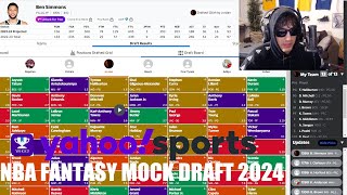 YAHOO FANTASY NBA MOCKDRAFT (2024)