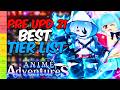 The BEST PRE-UPDATE 21 Tier List on Anime Adventures! (Best Units &amp; Meta)
