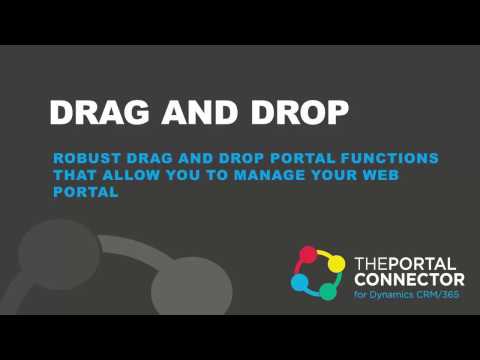 Drag and Drop Tools to manage your own Web Portal