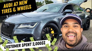 Career Overview Customer' Dream Come True | $2000 Wheels & Tire Setup | AUDI A7 Lover | Installation Process |