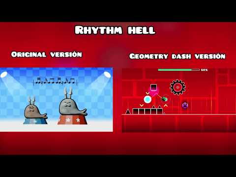 Rhythm hell- original vs Geometry Dash