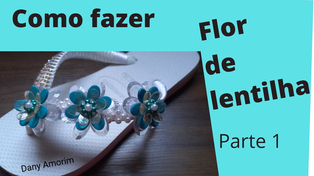 como fazer flor de lentilha 🌸