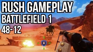 BATTLEFIELD 1 RUSH GAMEPLAY SNIPING! Sinai Desert 48 KILLS! BF1 Beta screenshot 4