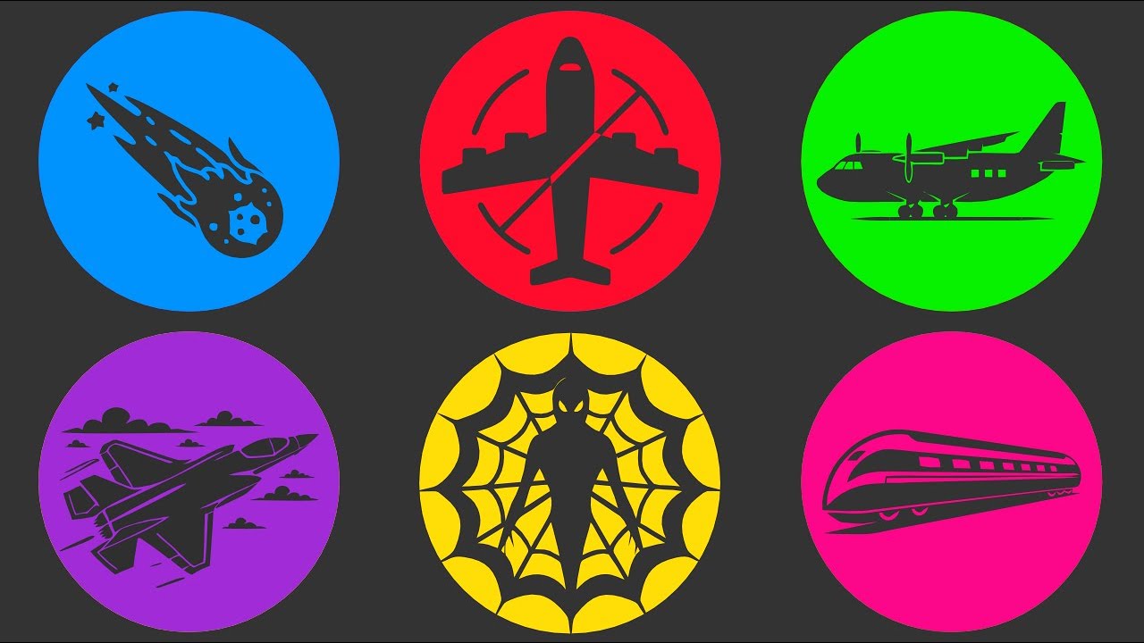 Типы самолётов: Lockheed C-5 Galaxy, грузовой самолёт, истребитель, электропоезд, 3i Atlas