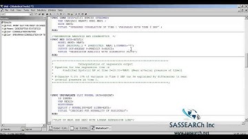 SAS Online Training - Statistics Tests in SAS