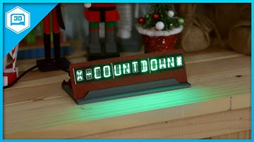 Scrolling Countdown Clock #CircuitPython #3DPrinting