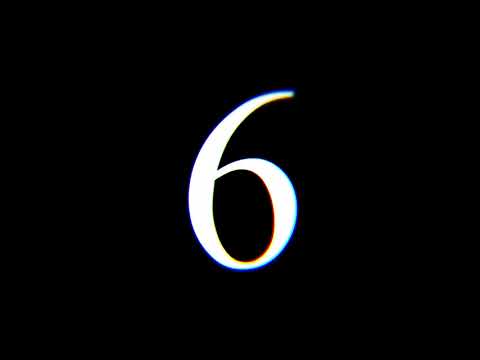 countdown 4K 60 FPS l 6 to 0