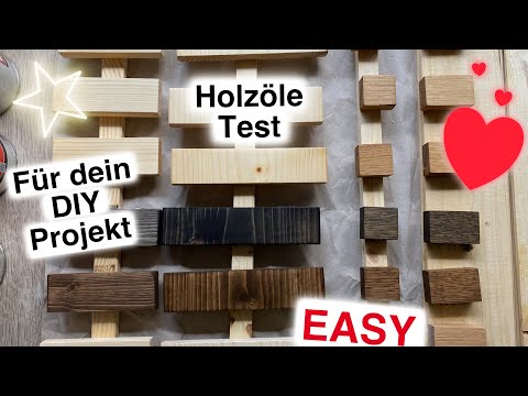 OLI-NATURA Holz Öle Test: Wie wirken die Projekt- und Universalöle auf Fichte & Eiche massiv Holz?