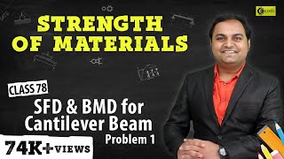 Information SFD and BMD for Cantilever Beam - Problem 1 - Shear Force and Bending Moment Diagram Update