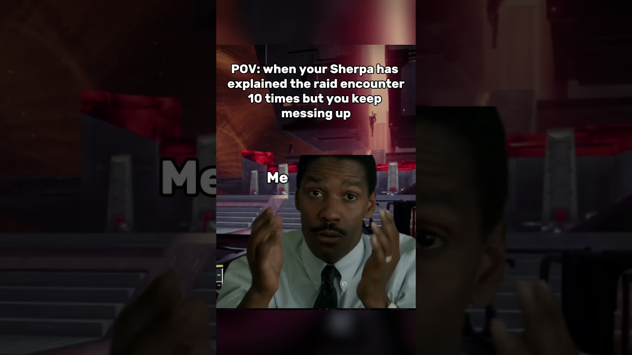 When it's your first time in a raid in Destiny 2