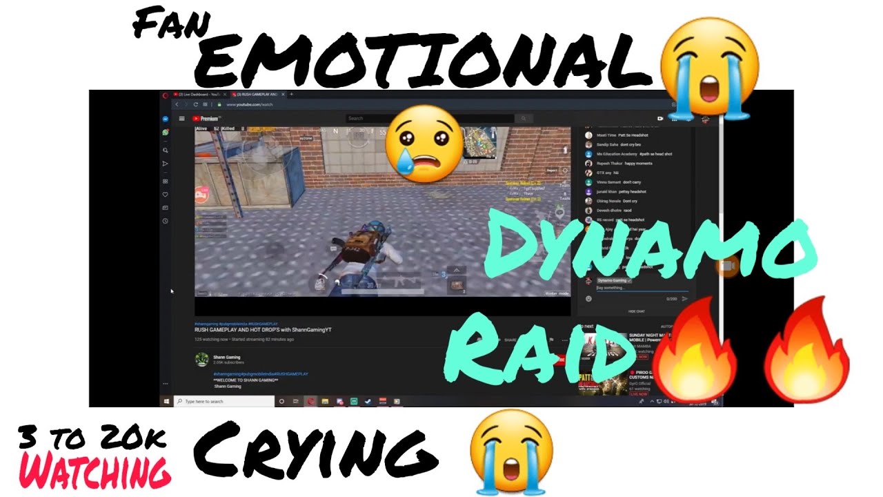 CRYING 😭 WHEN DYNAMO RAID A YOUTUBER || FAN 😭 EMOTIONAL