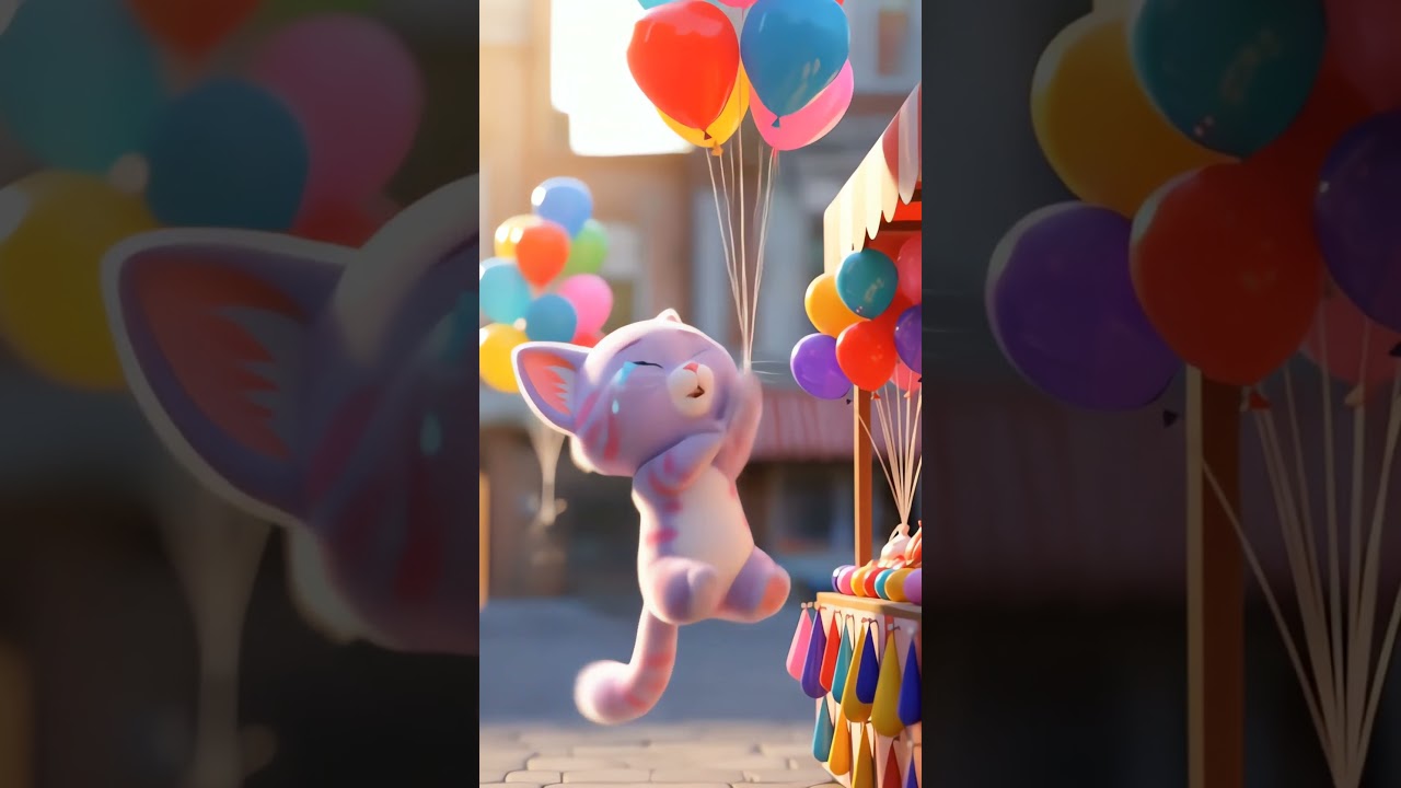 Cute Balloon Cat Floats & Cries 🎈😢 | Clip 11 of Pursuit Cat Comedy Series