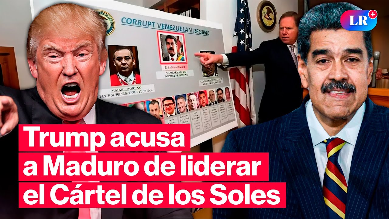 TRUMP acusa a MADURO de liderar el CÁRTEL DE LOS SOLES, red criminal ligada al TREN DE ARAGUA | 