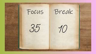 35 MINUTES FOCUS + 10 MINUTES BREAK | Pomodoro Timer with ASMR PENCIL HANDWRITING 𐔌՞ ܸ.ˬ.ܸ՞𐦯