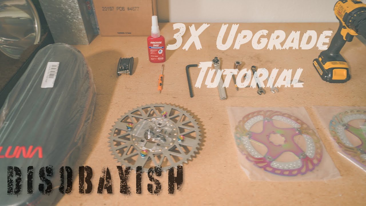 Sur-Ron 3X Upgrade Tutorial: Floating Seat, Floating Rotors, 54T 2pcs Sprocket!