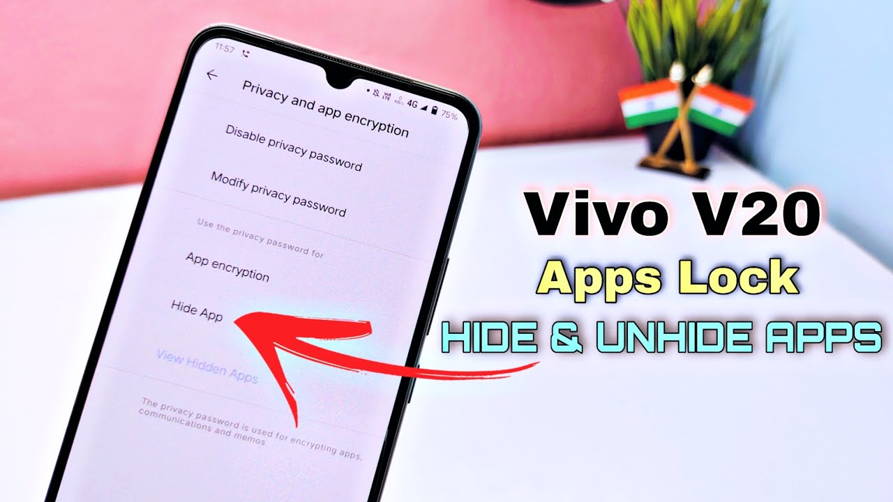 How To Hide Unhide Apps In Vivo V20 Apps Lock Vivo V20 In Hindi 