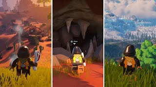 How to Find Desert Caves & Snow Caves World LEGO Fortnite (Dry Valley & Frostland Location)