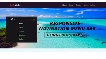 How to Create Responsive Navigation bar using Bootstrap 5