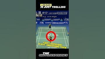 Lin Dan is just the Master of Trolling#badminton #lindan #trickshot
