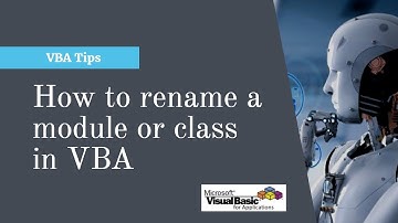 How to change a module or class name in VBA | Rename class or module name | Excel VBA Macros