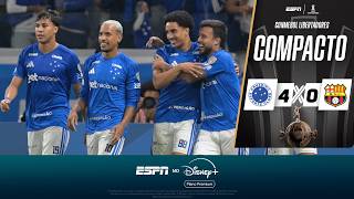 MATHEUS PEREIRA FAZ GOL DE PUSKÁS, CRUZEIRO GOLEIA O BARCELONA-EQU E SE CLASSIFICA | COMPACTO