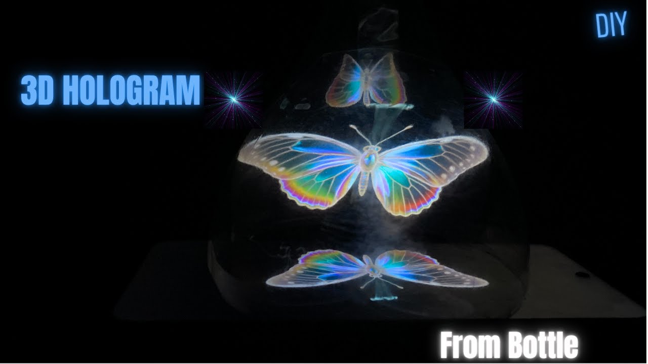 Turn a Plastic Bottle into a 3D Hologram Projector | Easy DIY | 🚀✨