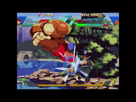 X-Men vs. Street Fighter - Ryu, Storm vs. Sabretooth, Juggernaut