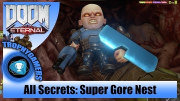 DOOM Eternal - Super Gore Nest: All Secret Collectible Location - Modbot - Codex - Toy - Cheat Code