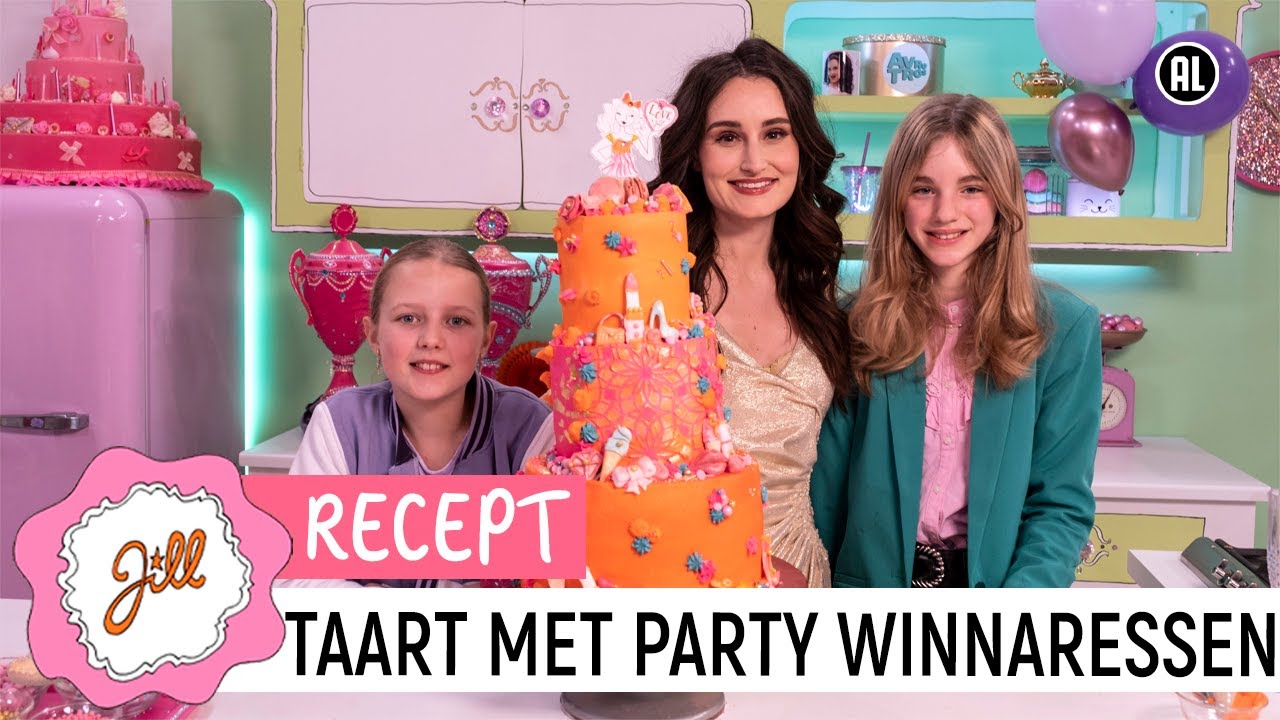 JILLS PARTY WINNARESSEN AMBER EN JODIE MAKEN PARTYTAART - Recept | Jill
