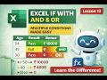 Excel IF with AND & OR | Multiple Conditions Made Easy (Part IV) 💯