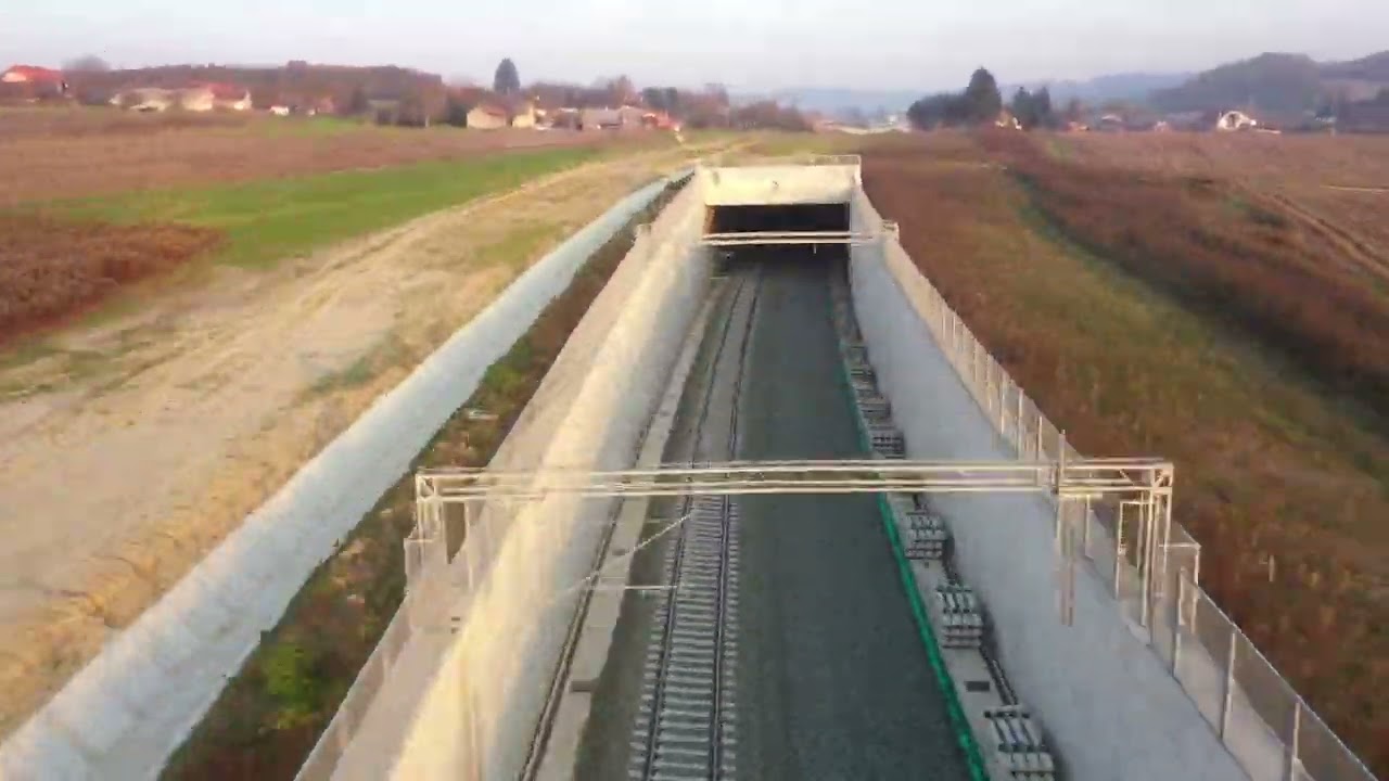 Novoizgrađeni dio pruge od Vojakovačkog Kloštra do Mučne Reke