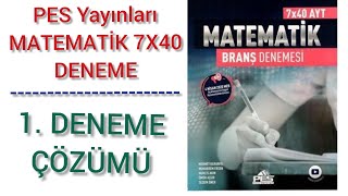 Pratik Eğitim Seti Pes Yayınları 7 40 Ayt Matematik 1 Deneme